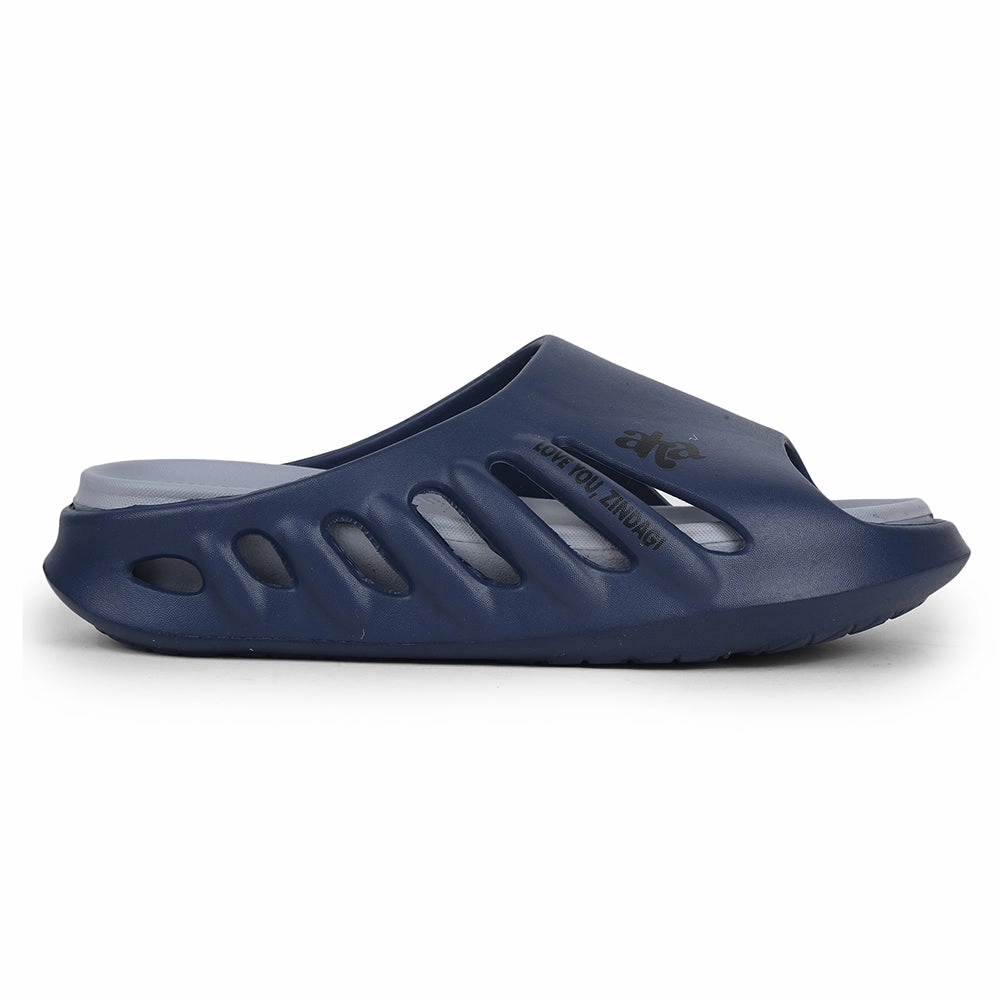 A-HA Navy Blue Casual Slider For Men ZQ-JR-M6 By Liberty