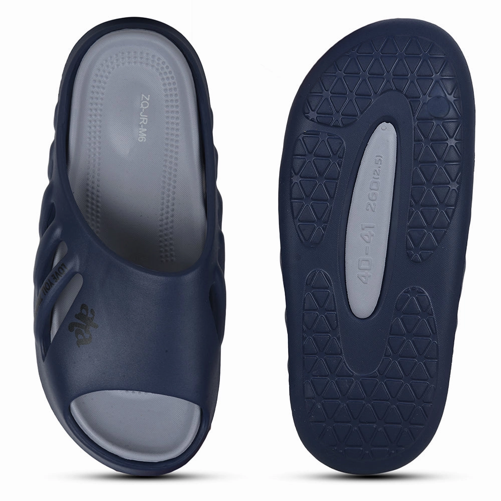 A-HA Navy Blue Casual Slider For Men ZQ-JR-M6 By Liberty