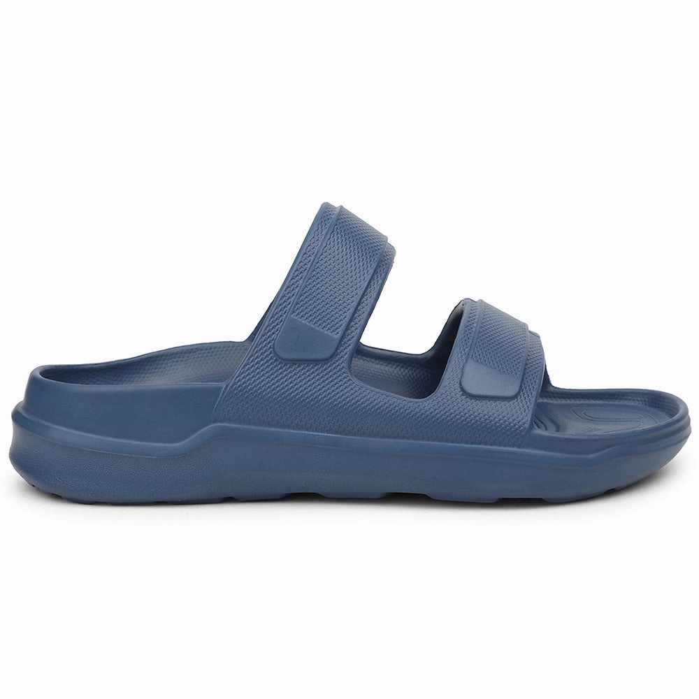 A-HA Navy Blue Casual Slides For Men FDL-2 By Liberty