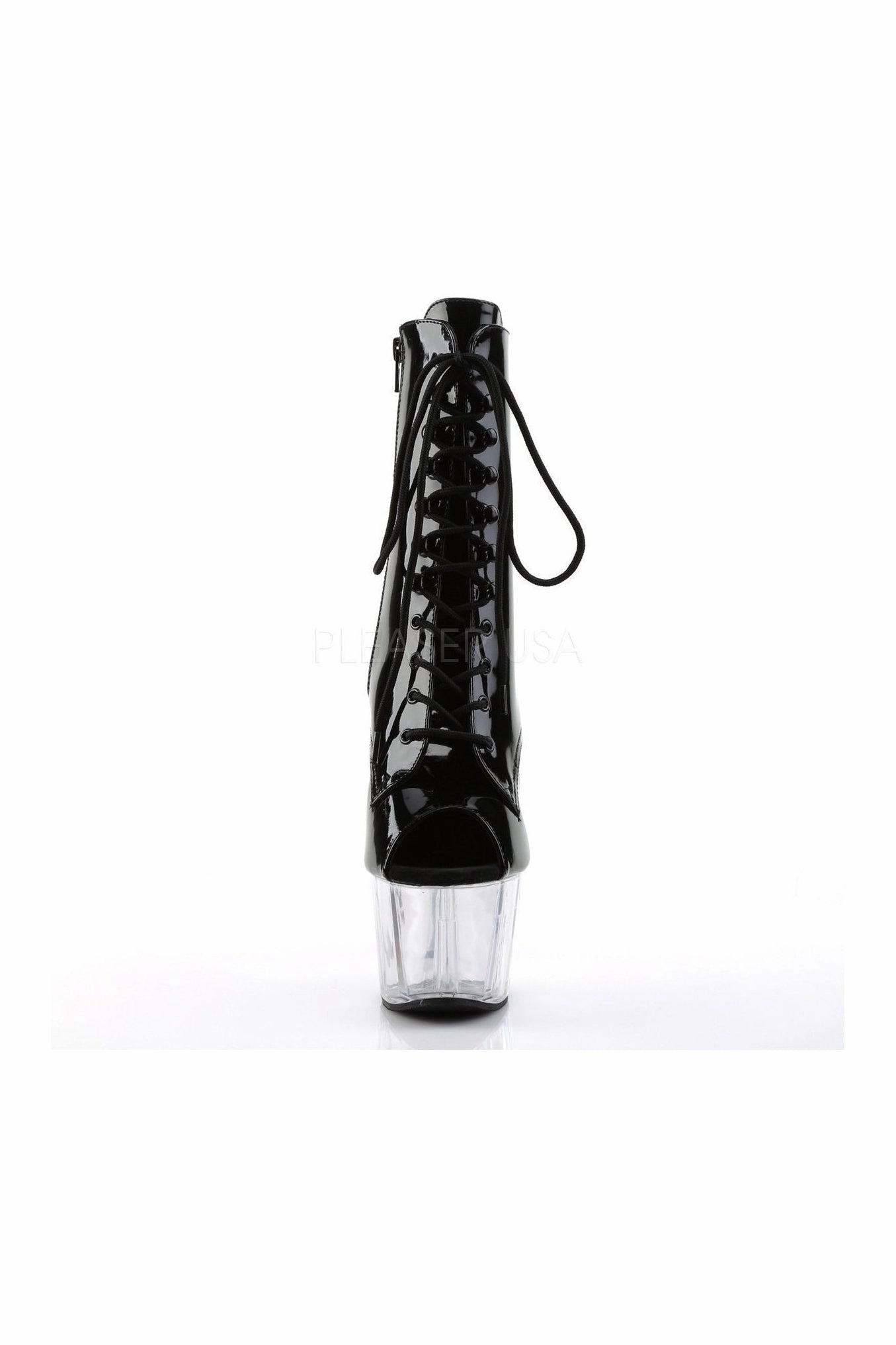 ADORE-1021 Platform Boot  | Black Patent