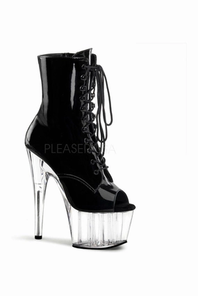 ADORE-1021 Platform Boot  | Black Patent