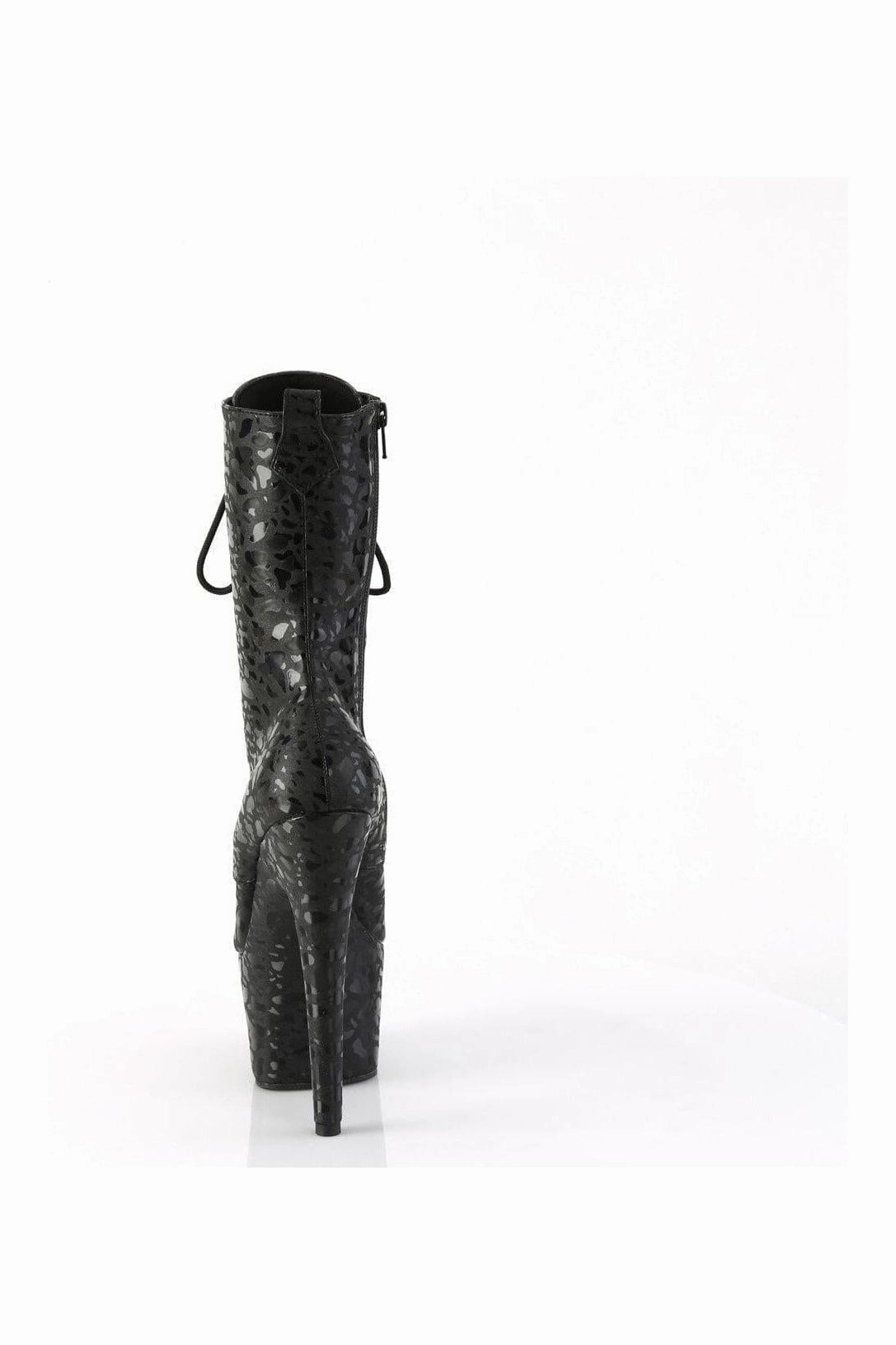 ADORE-1040LPH Black Faux Leather Ankle Boot