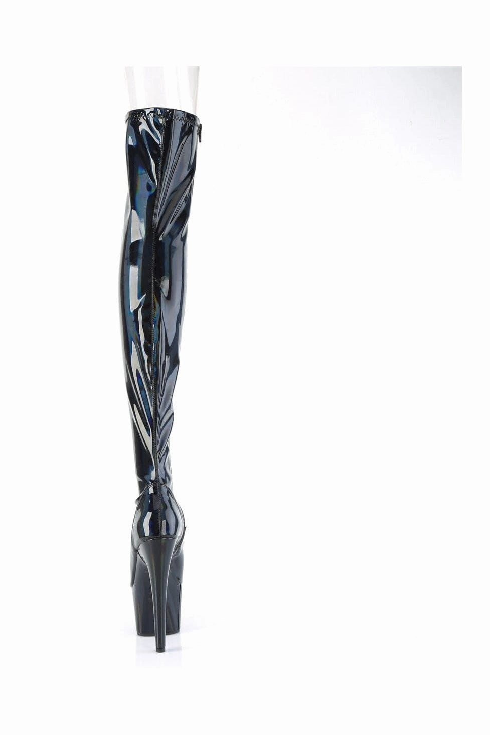 ADORE-3011HWR Black Hologram Thigh Boot