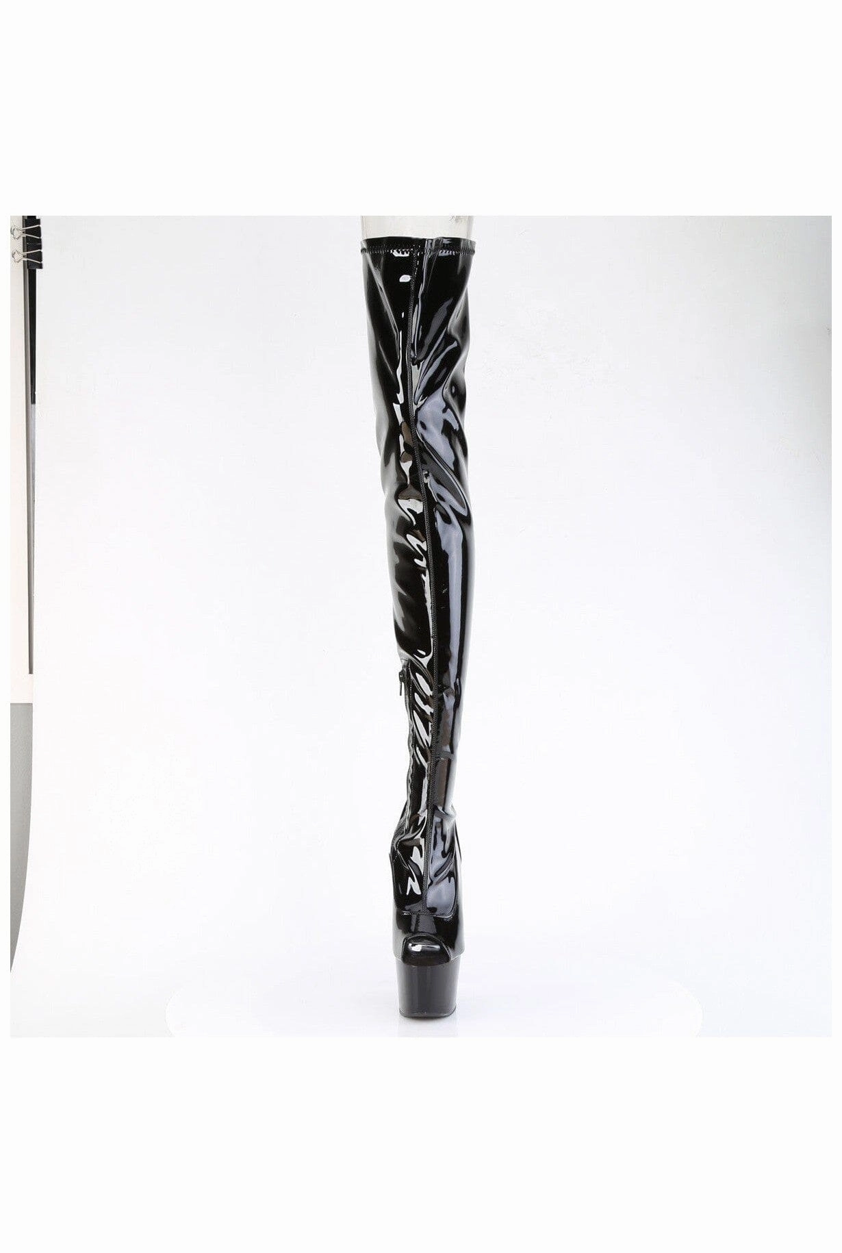 ADORE-4011 Black Patent Thigh Boot