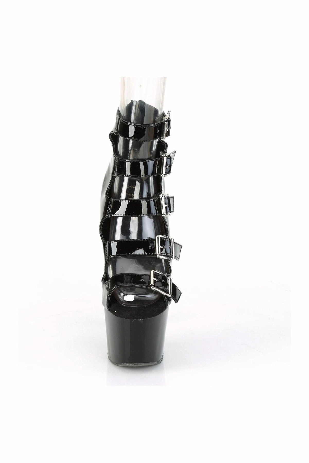 ADORE-700-33 Exotic Ankle Boot | Black Patent