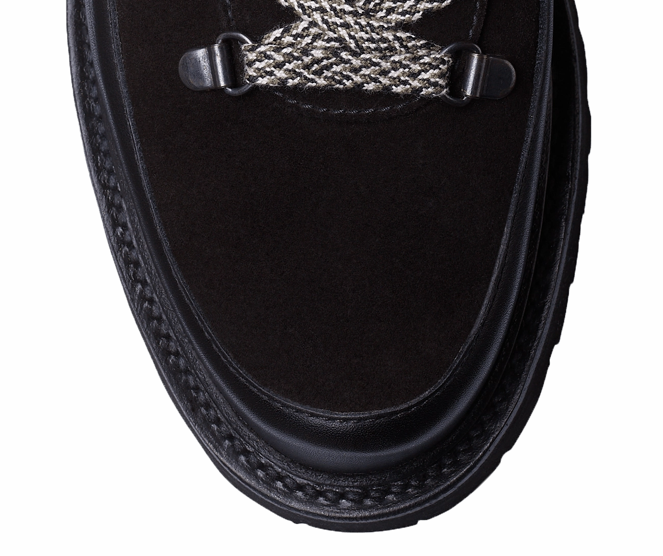 Annie Black Wax Calf & Black Suede