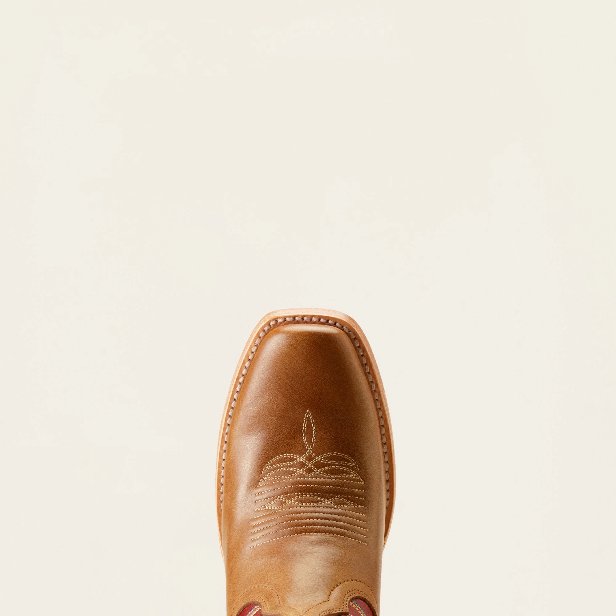 Ariat Ladies 10051016 Futurity Fort Worth Western Boot in Dulce De Leche/Bolero Red