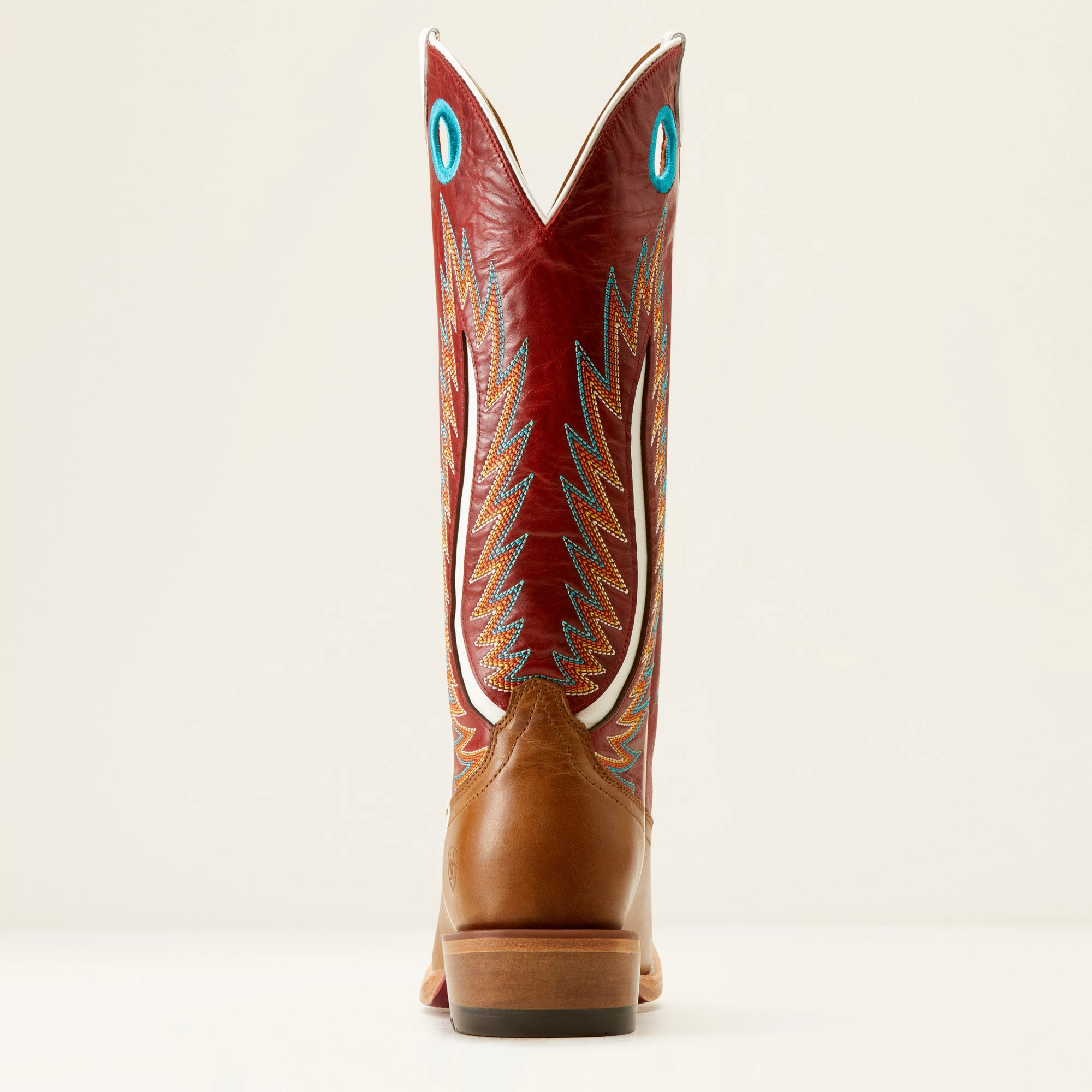 Ariat Ladies 10051016 Futurity Fort Worth Western Boot in Dulce De Leche/Bolero Red