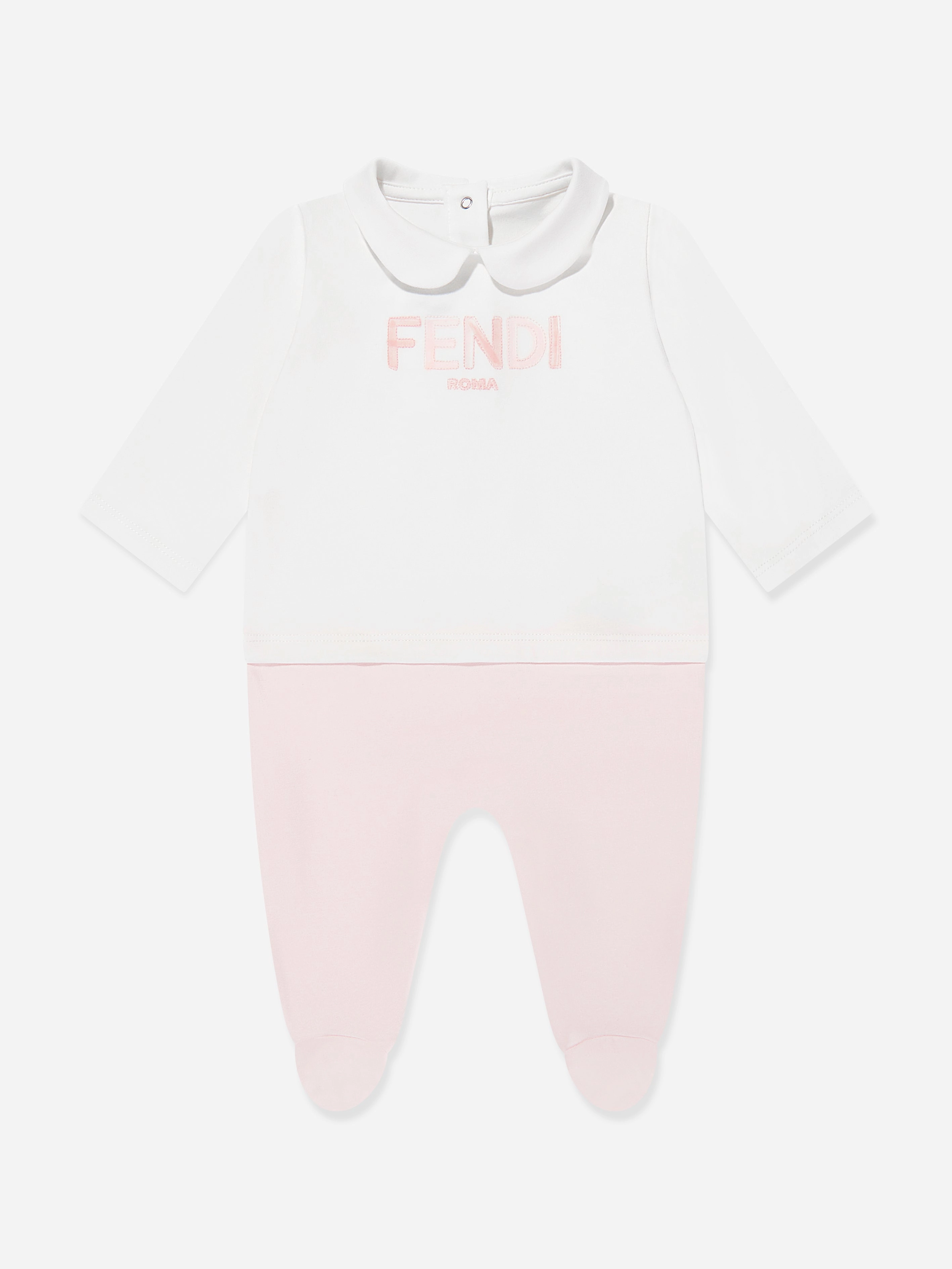 Baby Girls Logo Babygrow Set in Pink