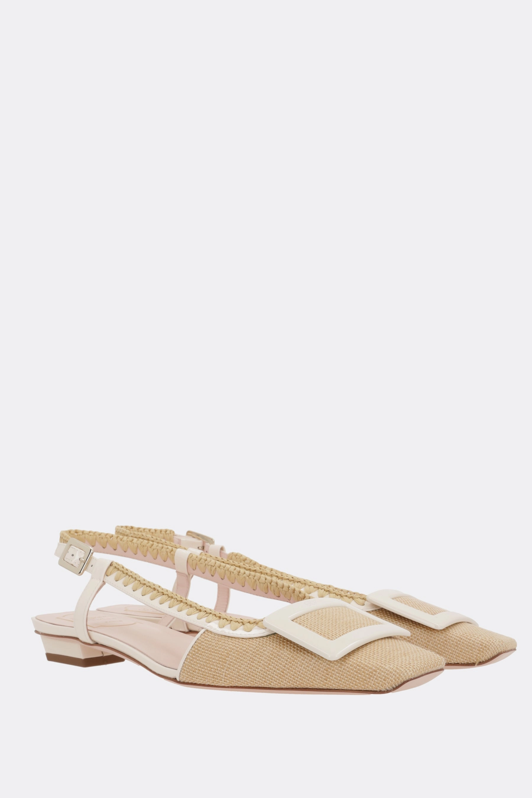 Belle Vivier slingbacks in canvas