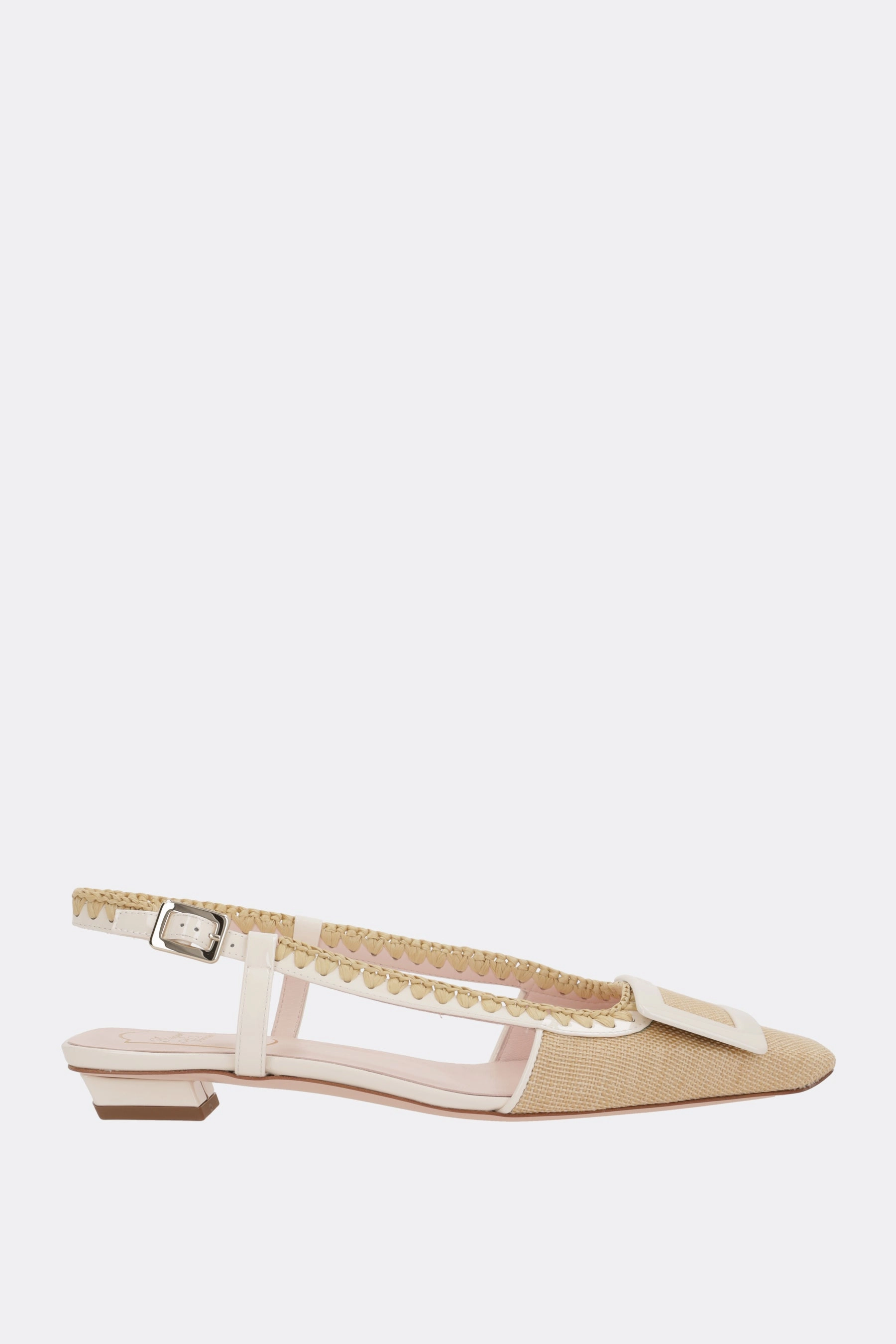 Belle Vivier slingbacks in canvas