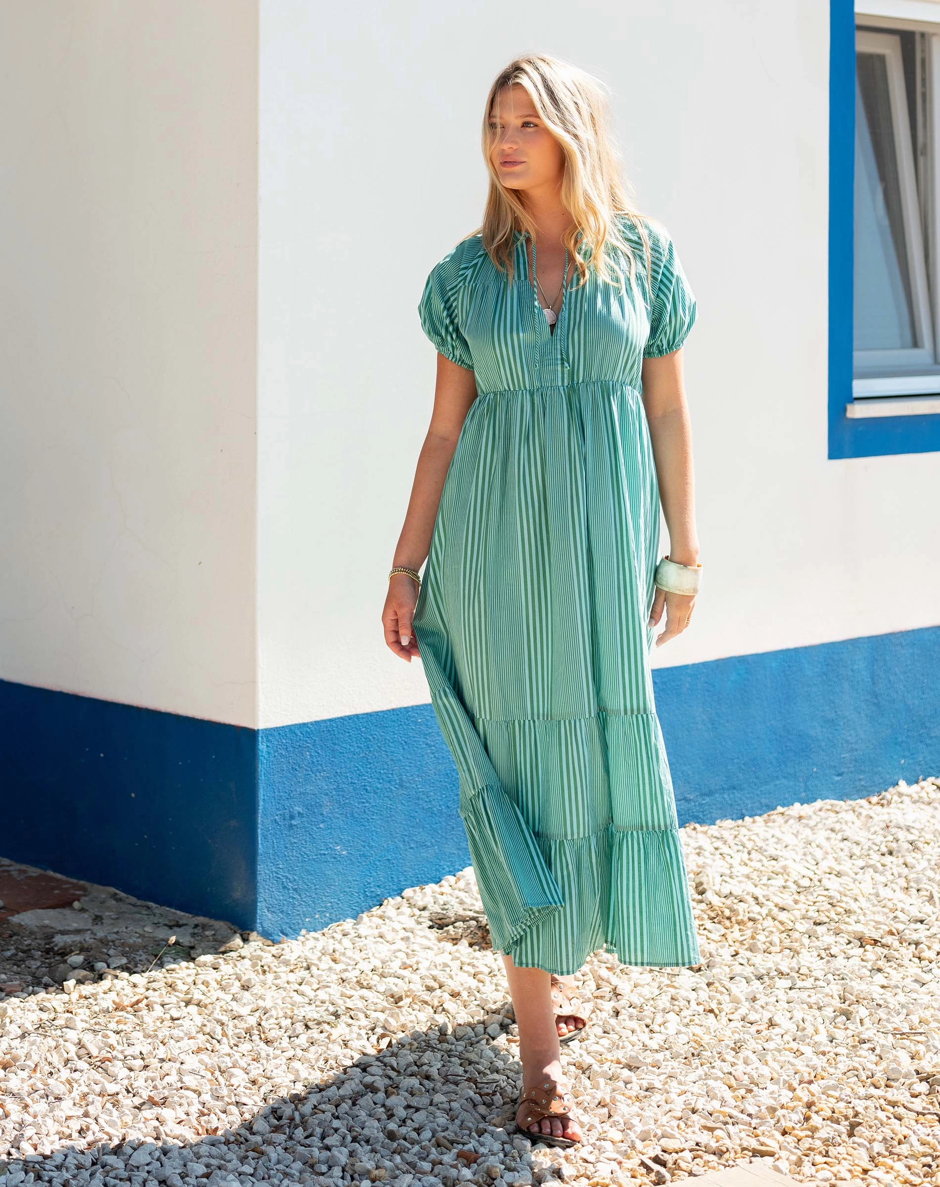 Birdie Short Sleeve Maxi Dress