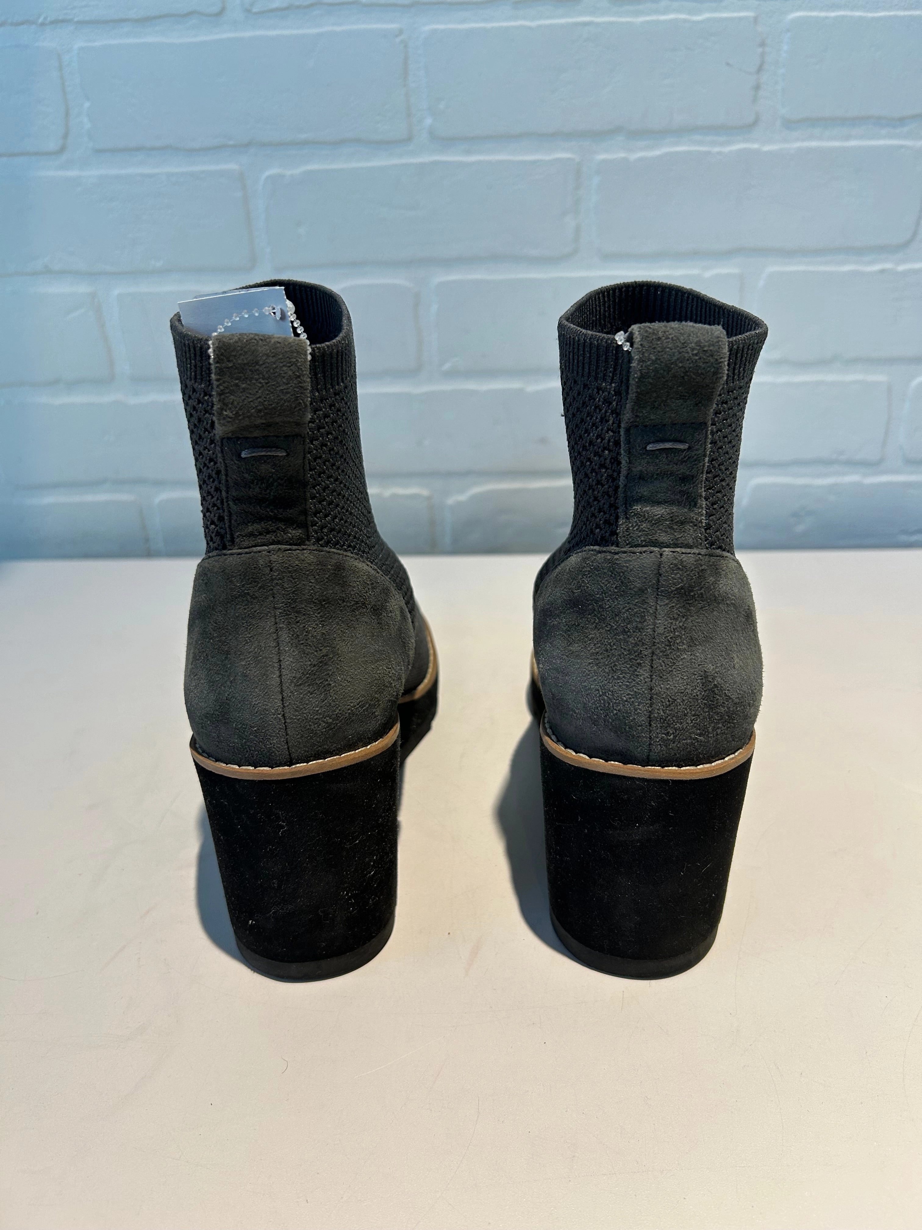 Boots Ankle Heels By Eileen Fisher In Grey, Size: 8