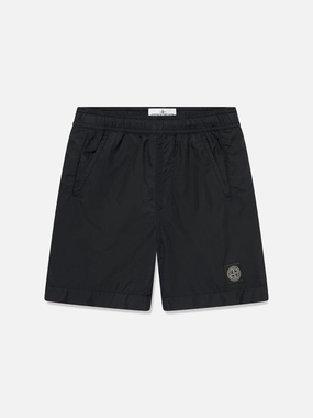 Boys Compass Logo Swim Shorts in Black