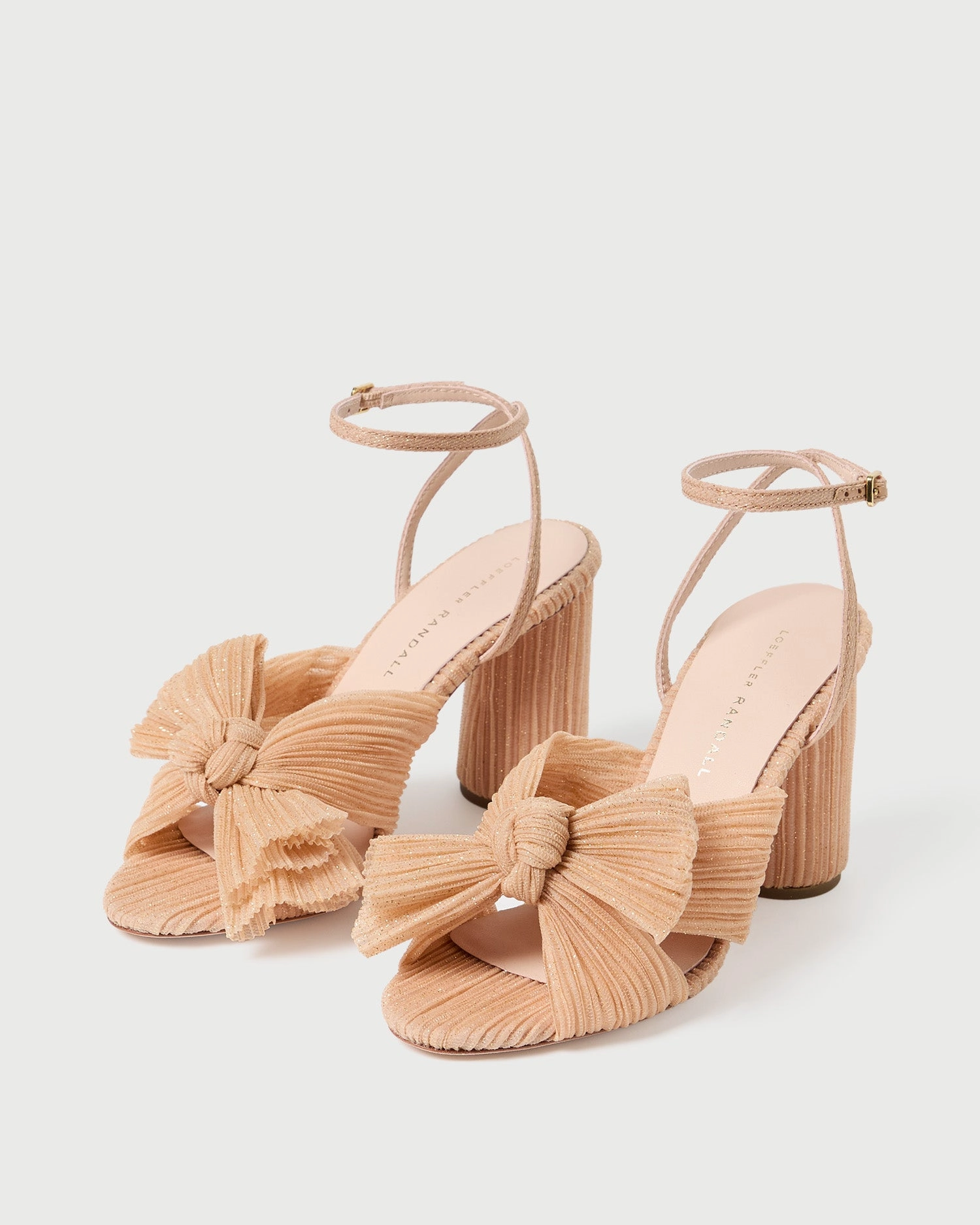 Camellia Glitter Beauty Bow Heel