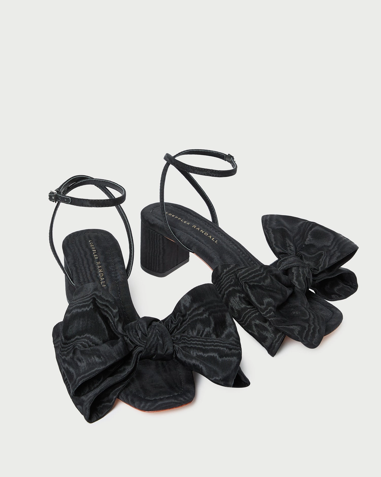 Carmen Black Moiré Bow Sandal