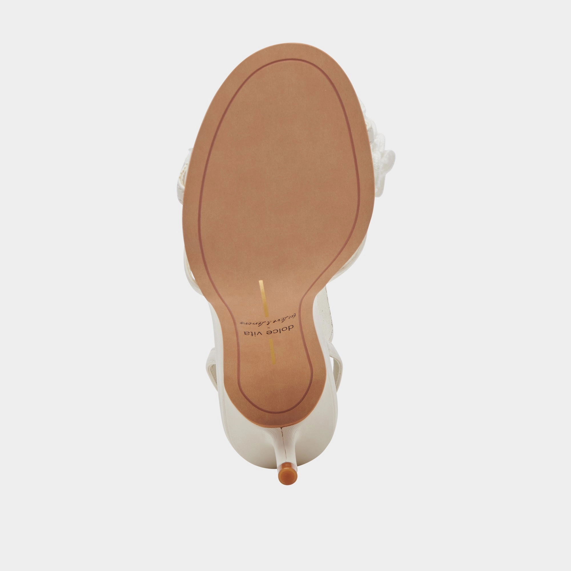 CECILA HEELS WHITE FLORAL EYELET