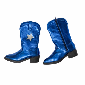 CHILD PREMIUM BLUE METALLIC BOOTS - SIZE 11/12