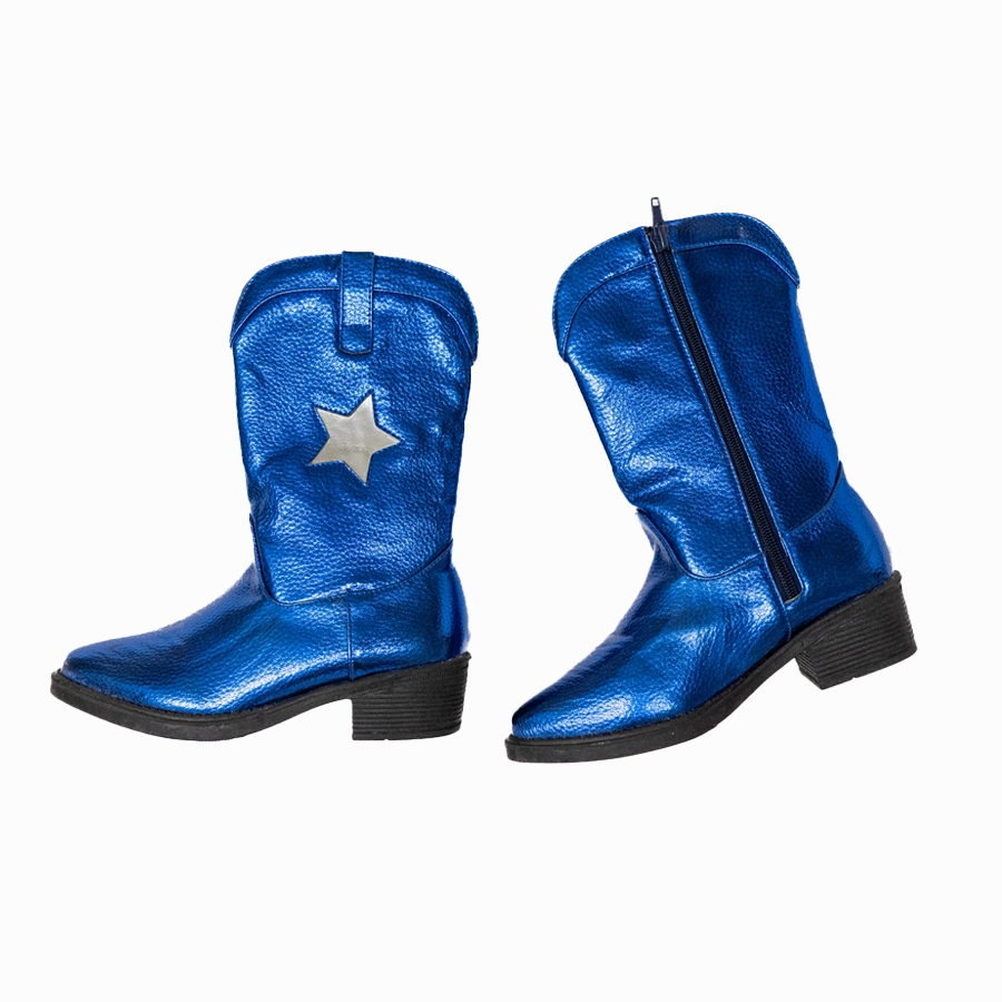 CHILD PREMIUM BLUE METALLIC BOOTS - SIZE 11/12