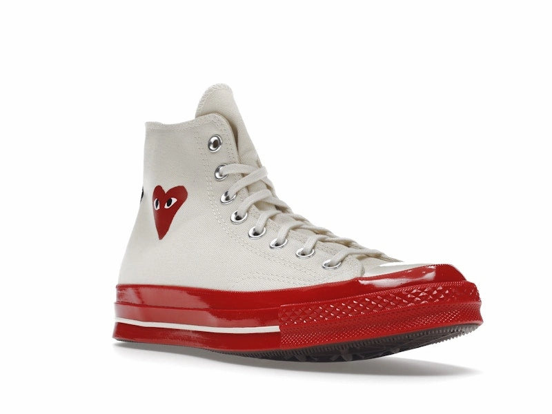 Converse x CdG Play Chuck 70 High Pristine Red