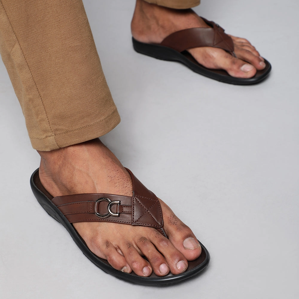 Coolers Casual (Brown) Slipper For Men LFL-04 By Liberty