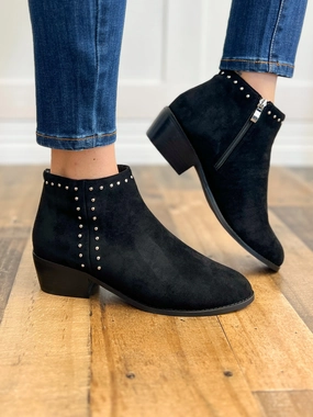 Corkys Casanova Booties in Black Suede