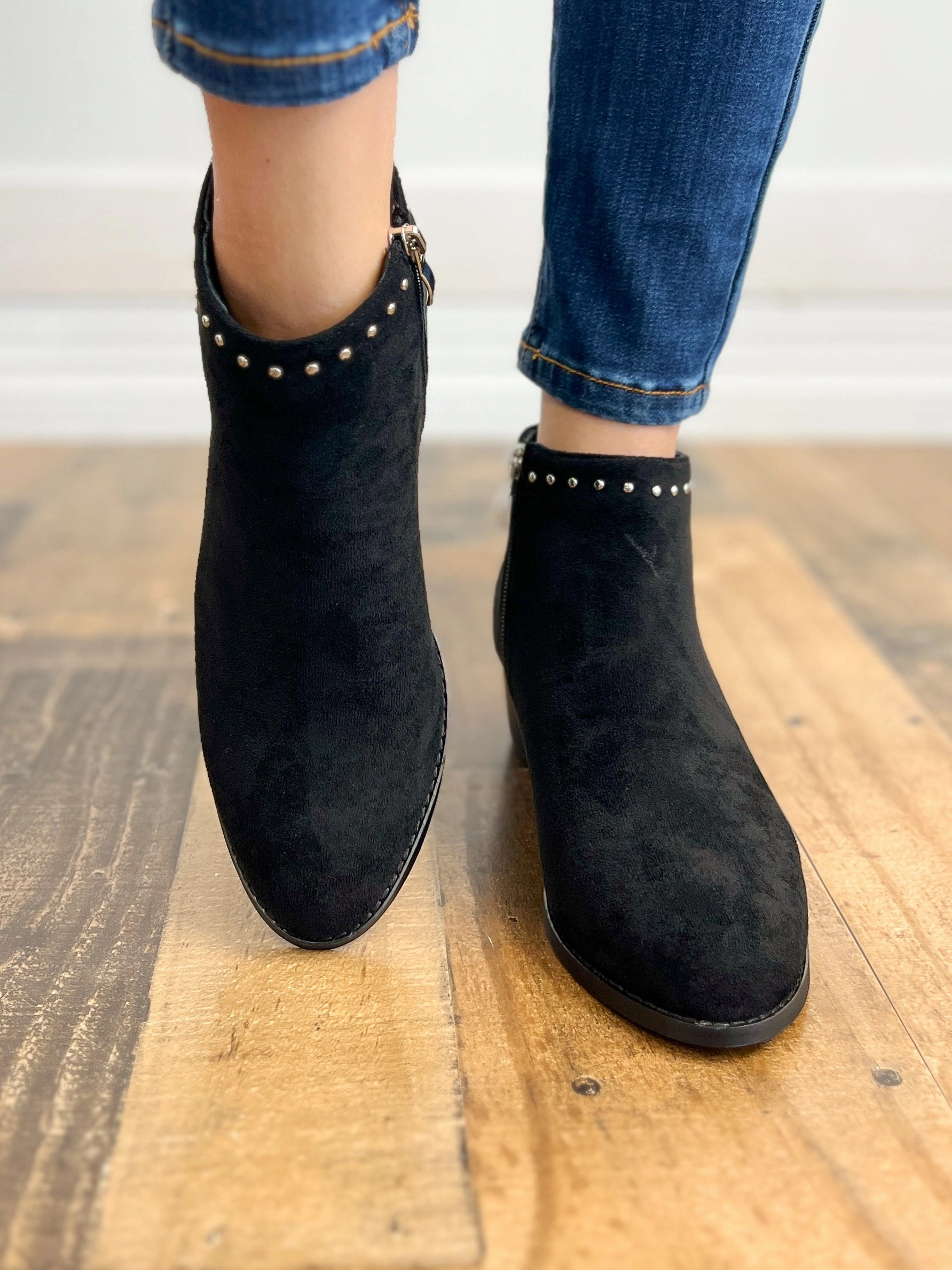 Corkys Casanova Booties in Black Suede