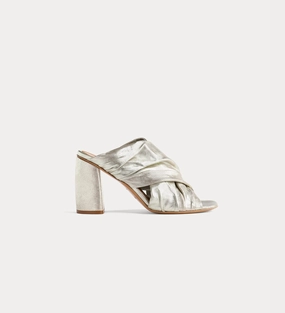 Crossover Sandals - Silver