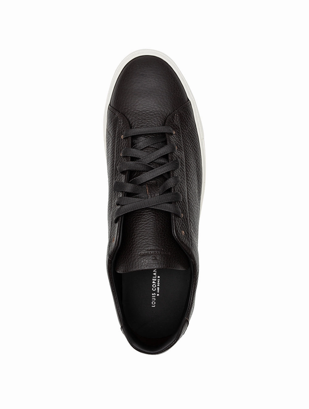 Dollaro Tumbled Leather Sneaker Dark Brown