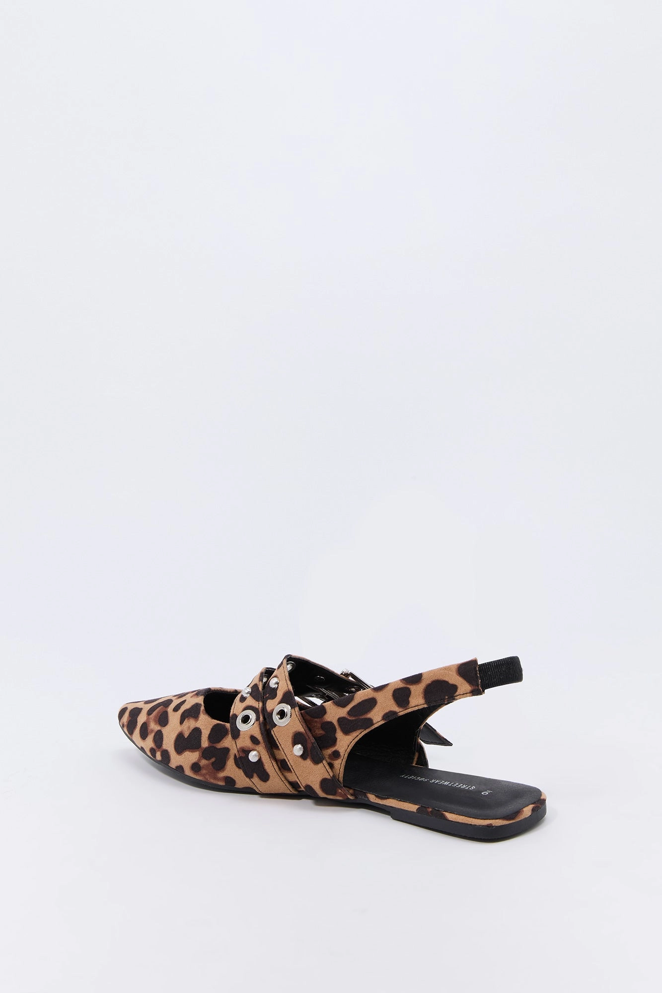 Double Buckle Slingback Flats