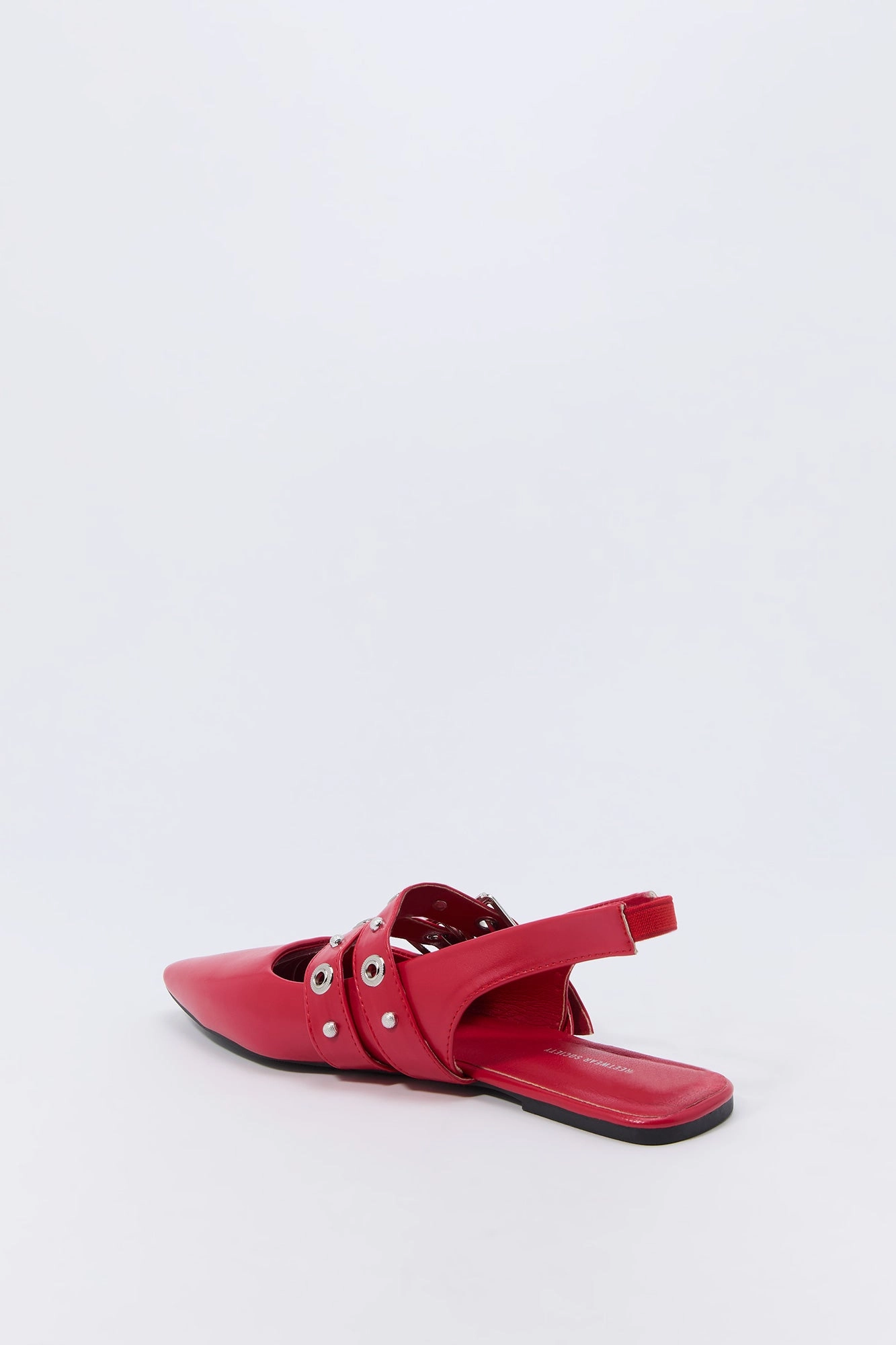 Double Buckle Slingback Flats