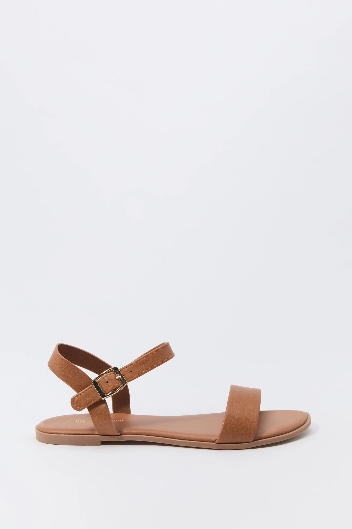 Faux Leather Ankle Strap Sandal