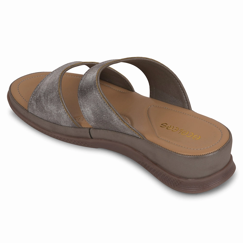 Healers Grey Casual Slipper For Women S424-03 By Liberty