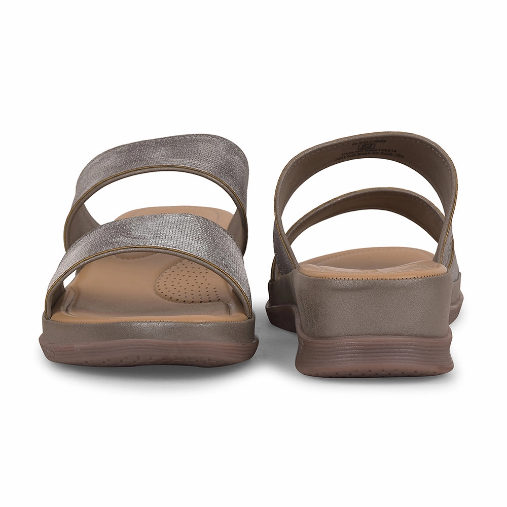 Healers Grey Casual Slipper For Women S424-03 By Liberty