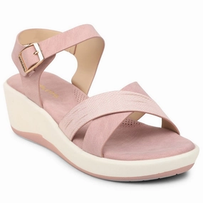 Healers Peach Casual Wedge Heel Sandal For Women SSAL-7 By Liberty