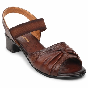 Healers Tan Casual Block Heel Sandal For Women TLO-104 By Liberty