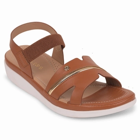 Healers Tan Casual Sandal For Women JFL-31 By Liberty