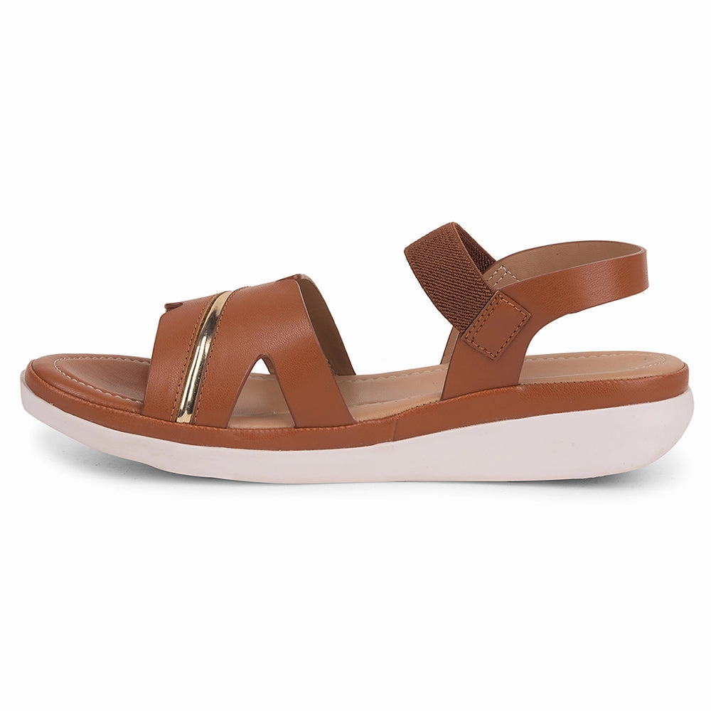 Healers Tan Casual Sandal For Women JFL-31 By Liberty