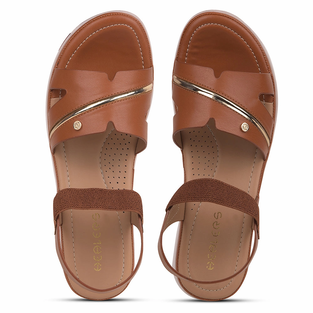 Healers Tan Casual Sandal For Women JFL-31 By Liberty