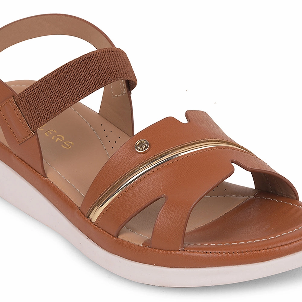 Healers Tan Casual Sandal For Women JFL-31 By Liberty