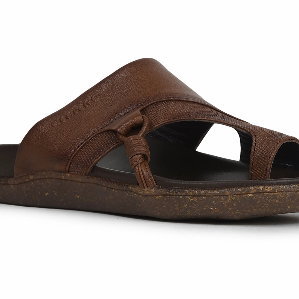 Healers Tan Casual Slipper For Men GLIMPS-2 By Liberty