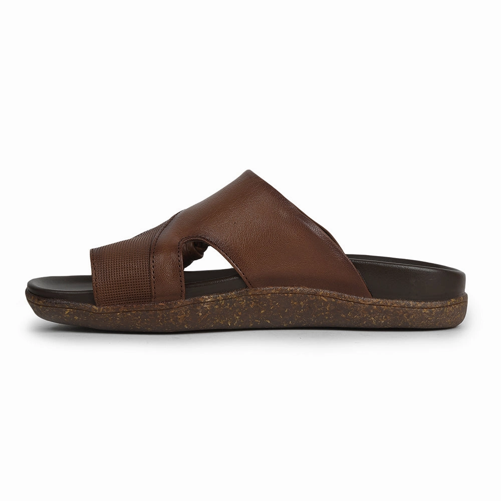 Healers Tan Casual Slipper For Men GLIMPS-2 By Liberty