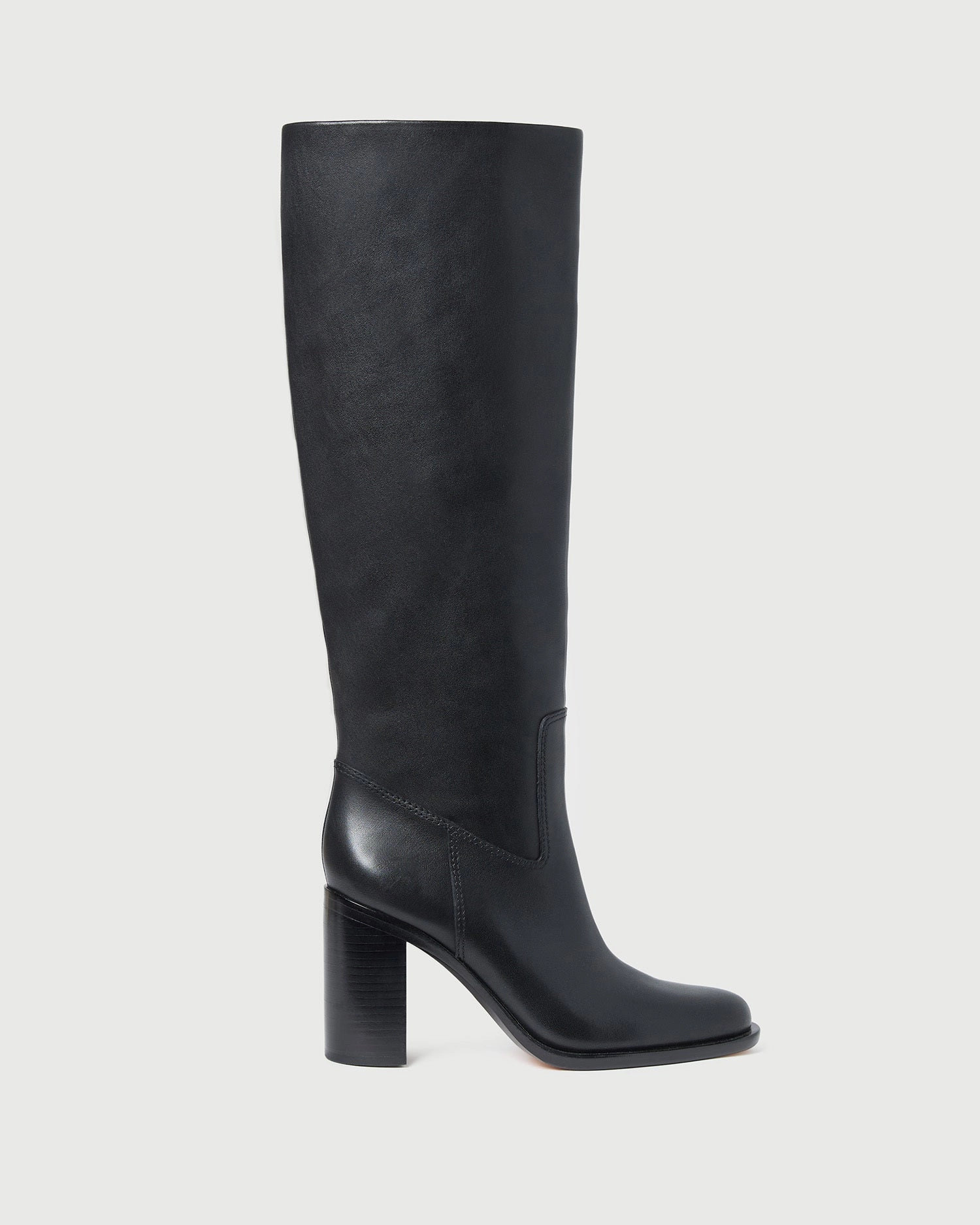 Heidi Black Leather Tall Boot
