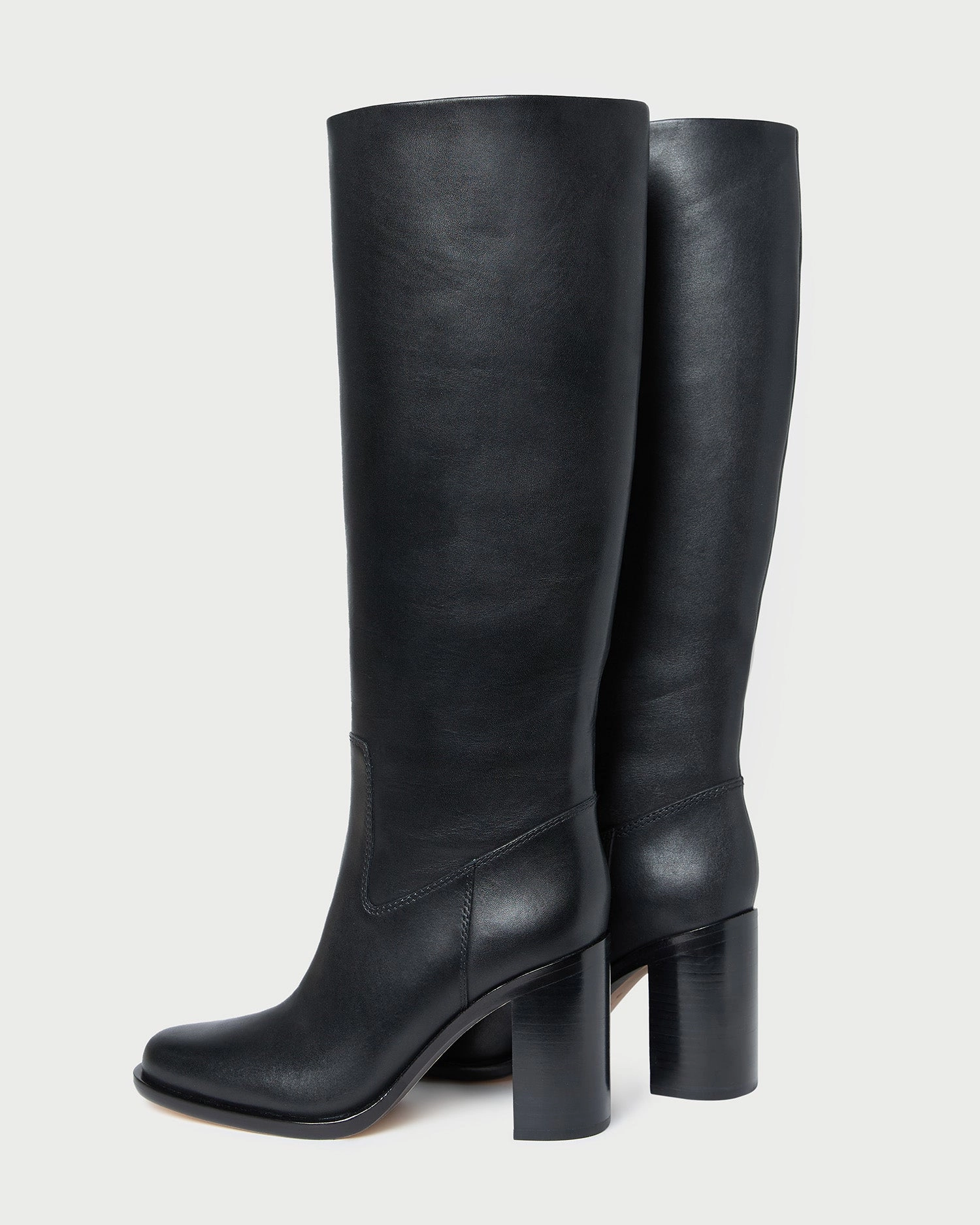 Heidi Black Leather Tall Boot