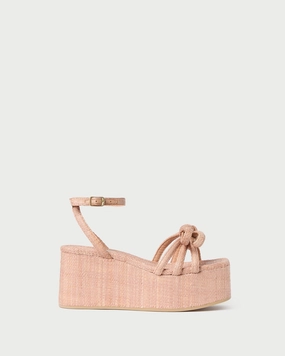 Hudson Blush Bow Platform Sandal