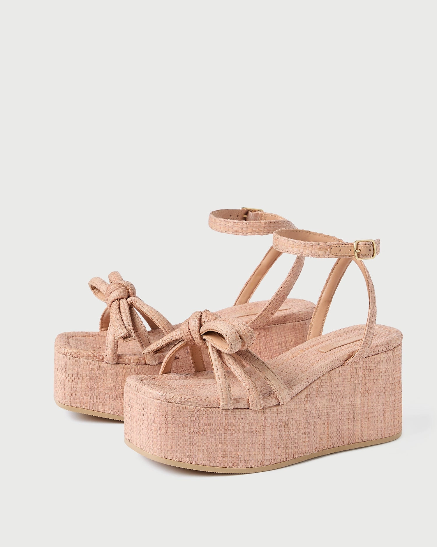 Hudson Blush Bow Platform Sandal