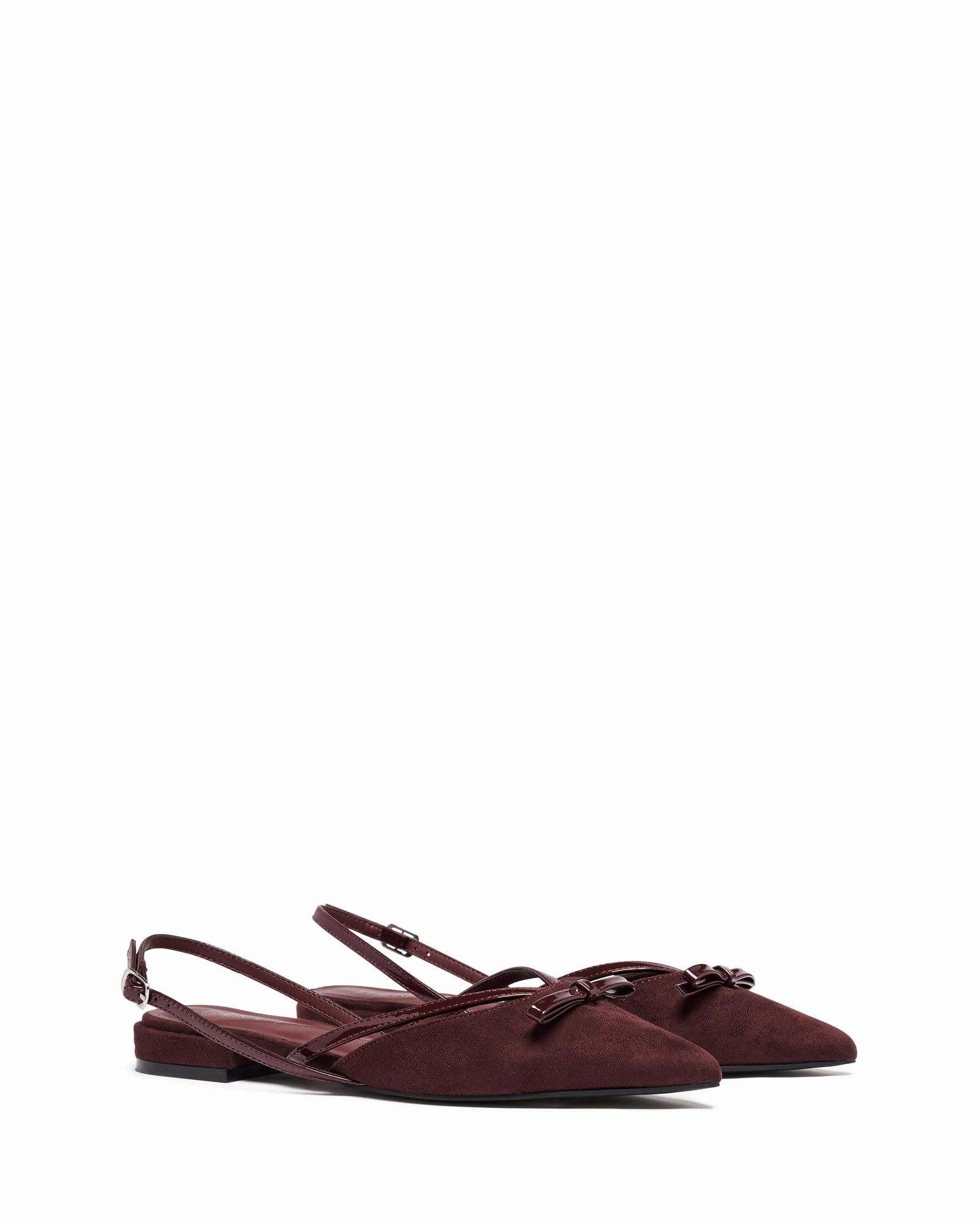 Lalaa Flat Point Bordeaux Suede