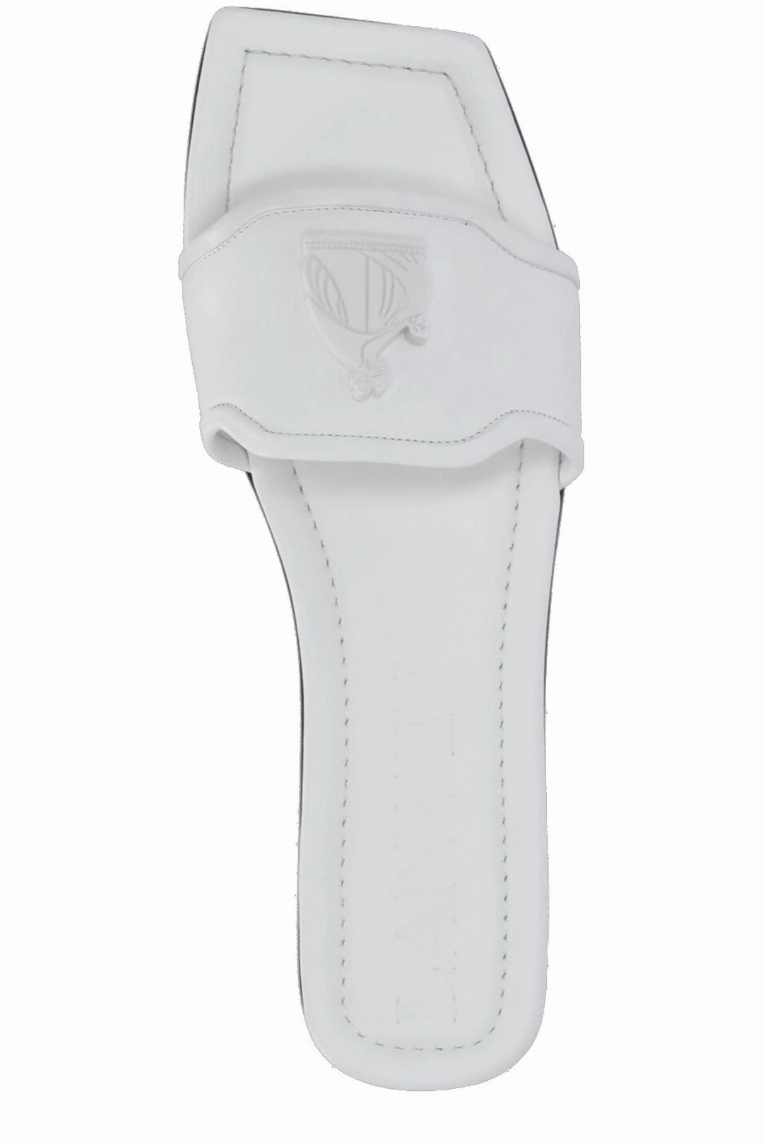 Lanvin Logo Embossed Square-Toe Sandals