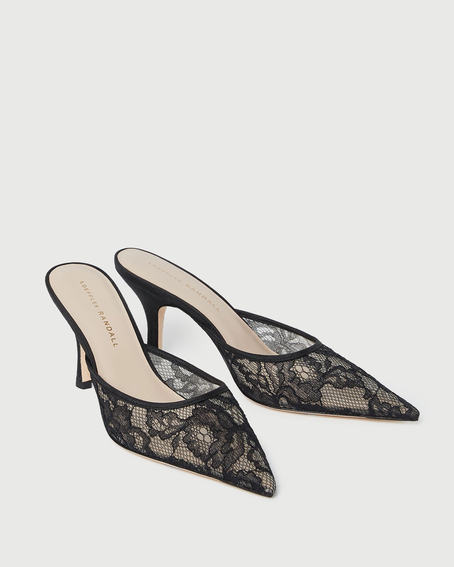 Layla Black Lace Mesh Mule