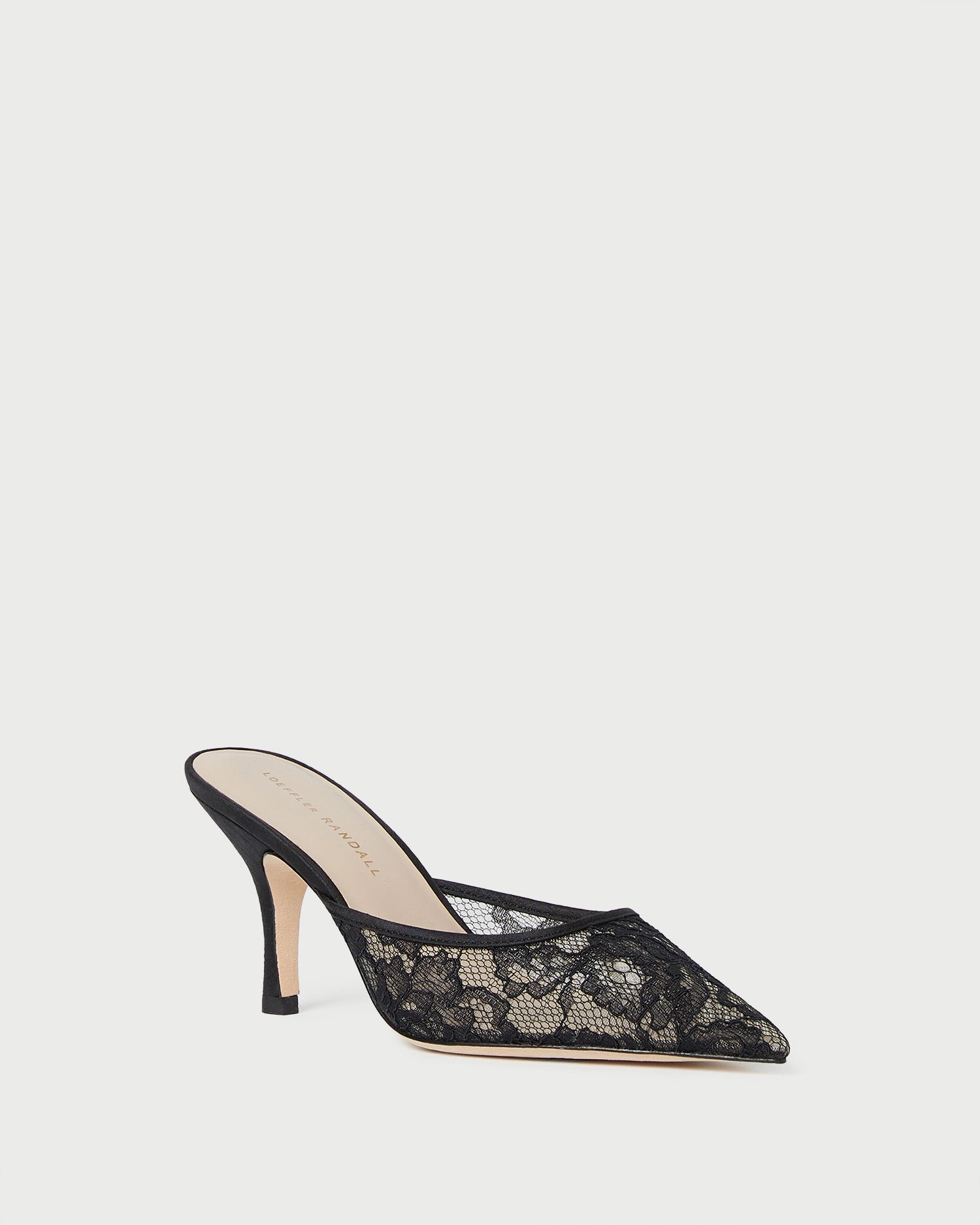 Layla Black Lace Mesh Mule